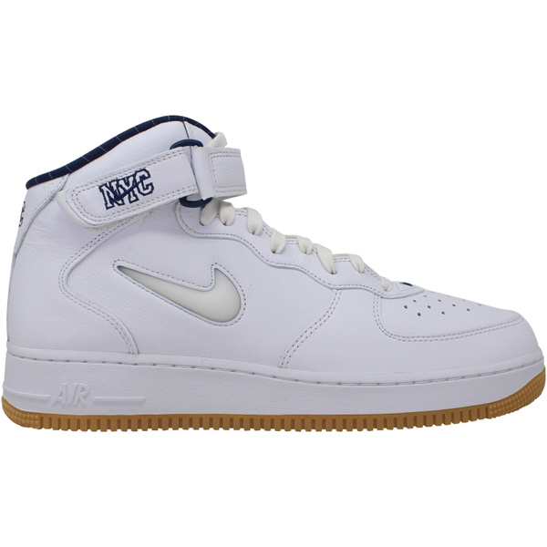Nike Air Force 1 Mid QS White/White-Midnight Navy DH5622-100 Men's | Wish