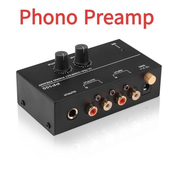 PHONO New PP500 Phono Preamp Preamplifier with Level Volume Control RCA