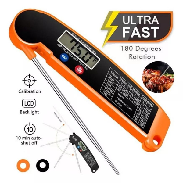 Foldable Electronic Digital Foods Thermometer for Meat Water Milk