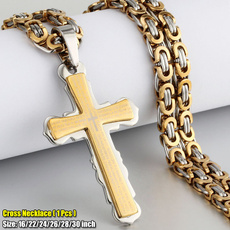 goldplated, hip hop jewelry, Cross necklace, Cross Pendant