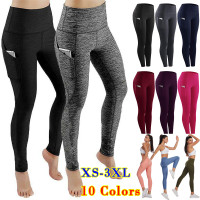 Fashion Women's High Waist Skinny Fitness Exercise Leggings with ...