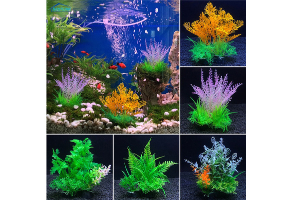 Simulation Artificial Plants 12cm Aquarium Fish Tank Water Plants Grass  Weeds Aquarium Grass Decor Ornament Decoration Plant