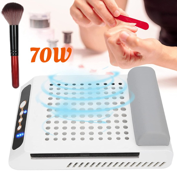 Rechargeable Nail Dust Collector 70W Extractor Vacuum Dust Collector