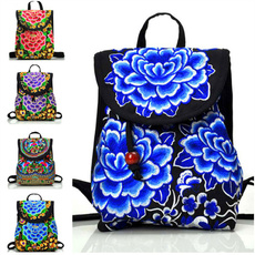 summerbag, Outdoor, womenvintagebag, womensembroideredbackpack