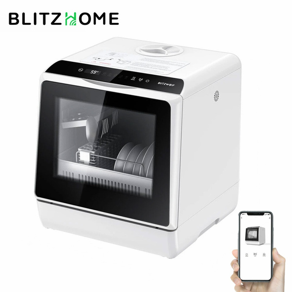 BlitzWolf®BW-CDW1 Smart Portable Countertop Dishwasher with APP Control ...