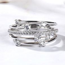 Women, Fashion, wedding ring, 925 silver rings