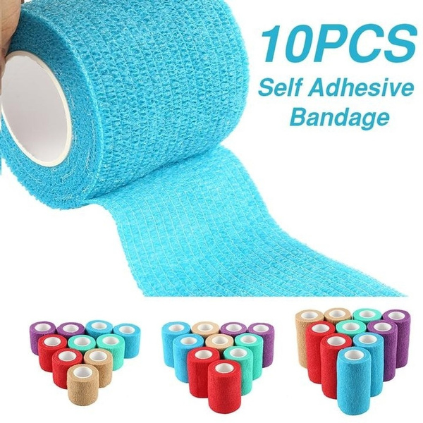 10pcs Set Waterproof First Aid Tape Health Care Self-adhesive Cohesive 