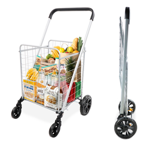 Grocery carrier on wheels hot sale