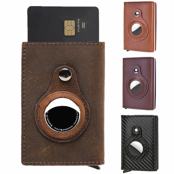 FIRDIKT Slim Aluminum Wallet For Men - RFID Blocking Credit Card Holder With Cash Strap, Minimalist Black - View #11