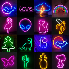 butterfly, Love, Home Decor, Neon