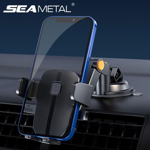 SEAEAMETAL 360° Car Phone Holder for Car Phone Mount Cell Phone Holder