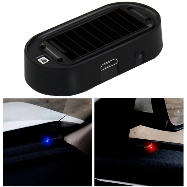 Car Fake Security Light Solar Powered Simulated Dummy Alarm Wireless