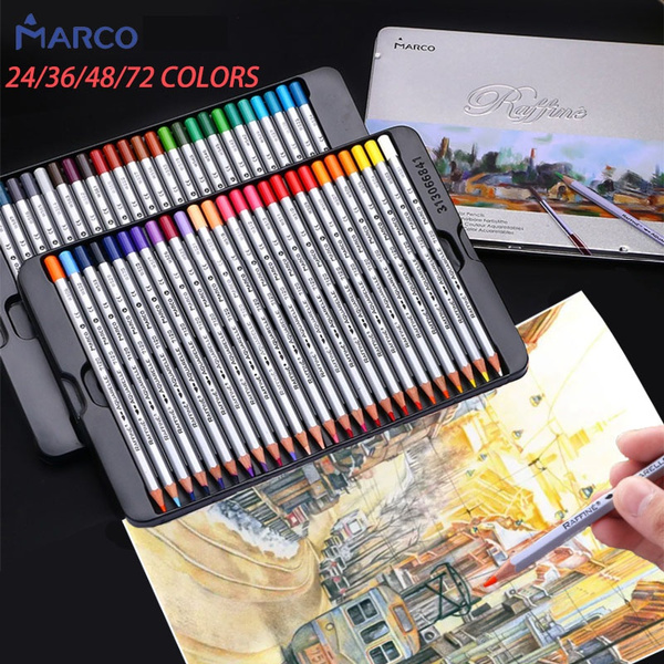 24/36/48/72 Colored Water Soluble Pencil Set Professional Color