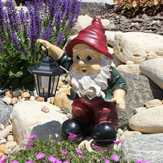 gnome, Solar, outdoordecor, Statue