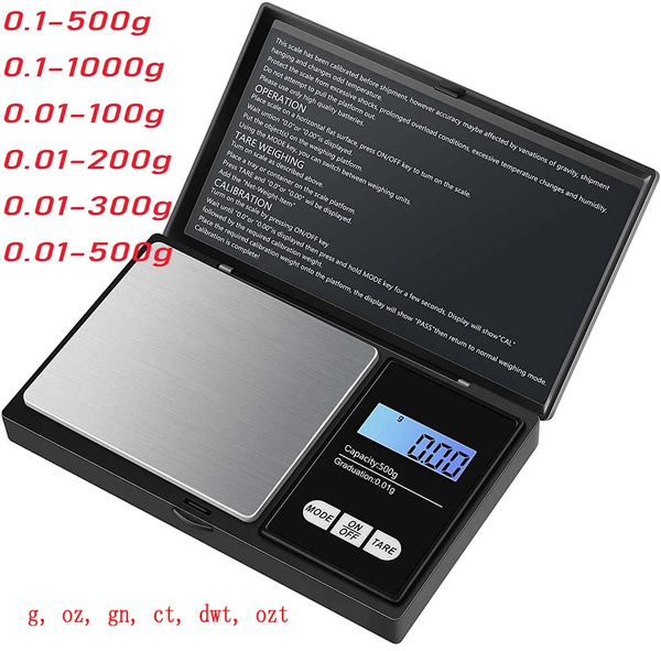 Jewelry Mini Stainless Steel Electronic Scale Digital Pocket Scale Gold ...