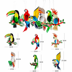 paperparrot, Decor, Hawaiian, Colorful