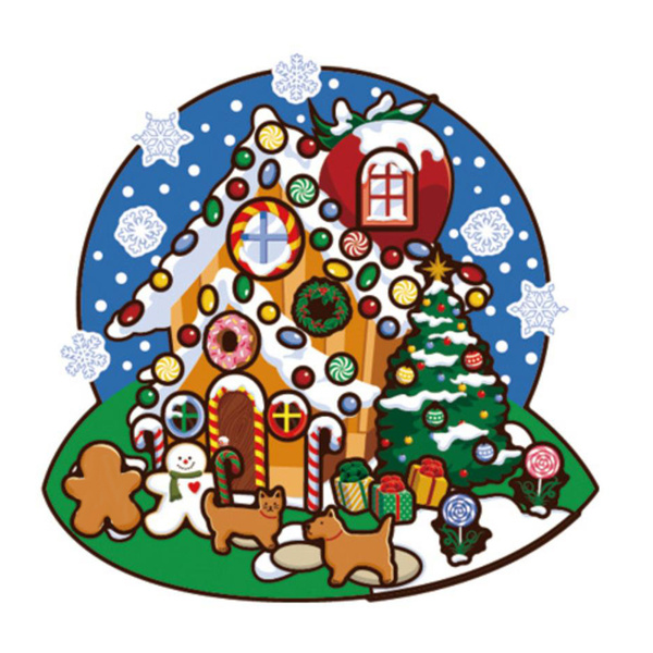 Make a christmas house stickers for kids christmas party games stickers
