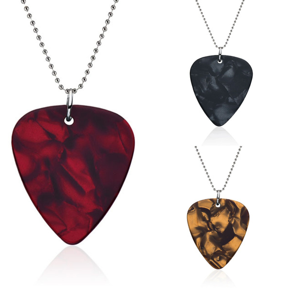 Stranger Things Eddie Munson Necklace for Men Women Geometric Guitar Pick  Pendants Choker Necklace Gothic Punk Jewelry Gifts