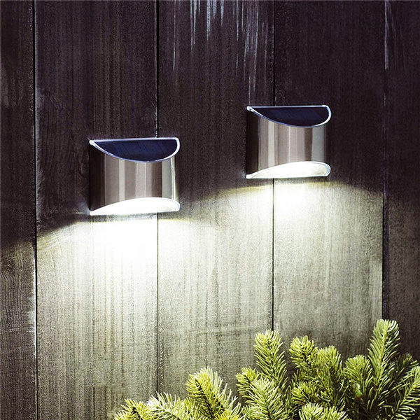 Solar LED Outdoor Lamp Waterproof Decor Wall Light for Balcony Patio