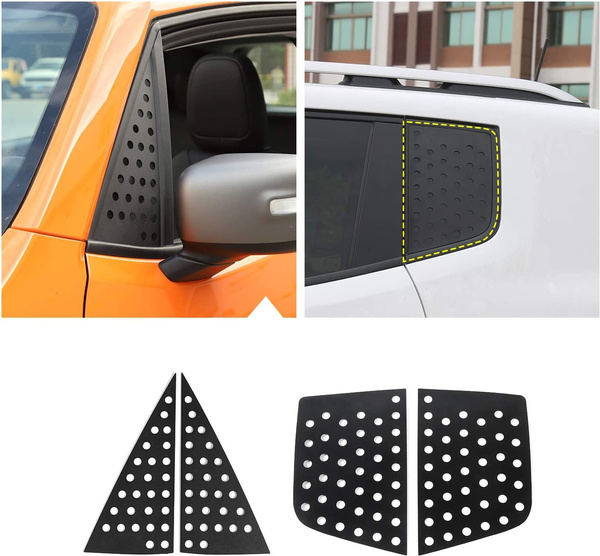 OMAC 6pc Stainless Steel Window Pillar Posts – For Jeep Renegade 2015-2024, Gloss Silver, Europe Made