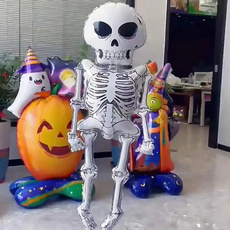 dancingskeletonsfoilballoon, party, Skeleton, skull