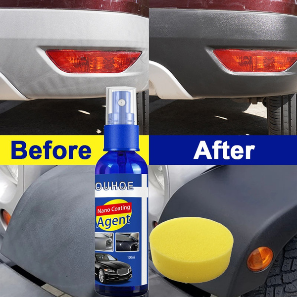 Car Plastic Restorer Coating Agent Auto Plastic Rubber Exterior Repair  Clean Refresh Restoration Agent Black Shine Seal Brighten