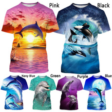 Mens T Shirt, Fashion, Sleeve, dolphin