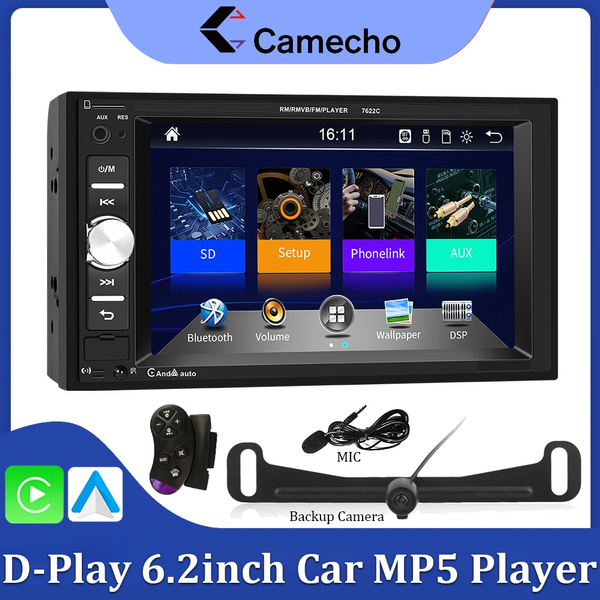Camecho [DPlay] Car Radio 2 Din 6.2″ 2.5D Touch Screen Autoradio Car