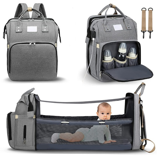 Pouch portable outlet baby bed