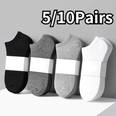 Gray, slipperssock, Cotton Socks, Socks