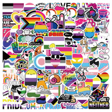 rainbowsticker, lgbtqsticker, Bicycle, Sports & Outdoors