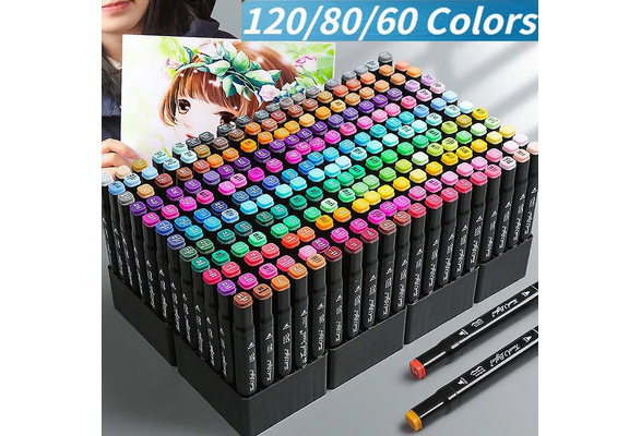 Croma 60Colors Animation Series Art Markers Pen Set Sketch Marker