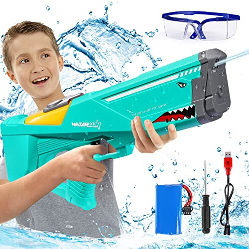 Electric Water Guns for Adults Kids Super Soaker Long Range Automatic ...