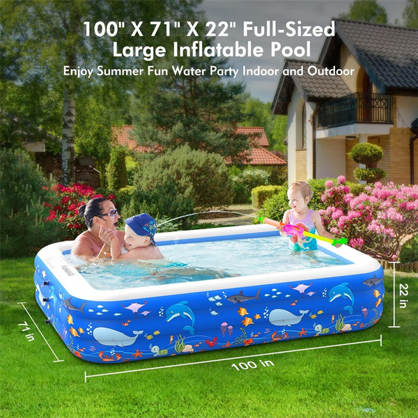 FUNAVO Inflatable Swimming Pools, Inflatable Pool for Kids, Kiddie ...