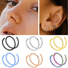 Steel, piercingbodyjewelry, Hoop Earring, Jewelry