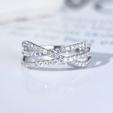 Sterling, DIAMOND, Sapphire, 925 silver rings