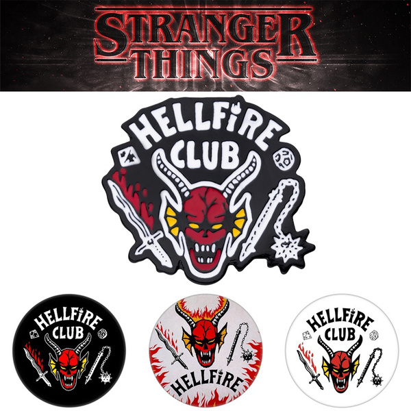 Hot Sale Stranger Things Hellfire Club Enamel Pin Eddie Munson Badge