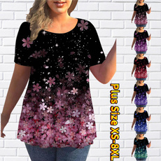 Beautiful, Summer, Plus Size, womensshortsleeve