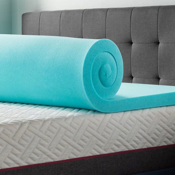 CVB WMLU30FF30GT Lucid Memory Foam Mattress Topper, Full, 3 inch ...