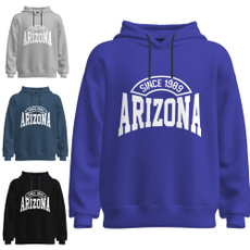 hooded, Outerwear, letter print, Long Sleeve