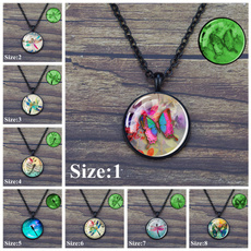 butterfly, dragon fly, luminousnecklace, insectpendantnecklace