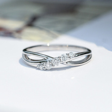 Sterling, DIAMOND, proposalring, Wedding