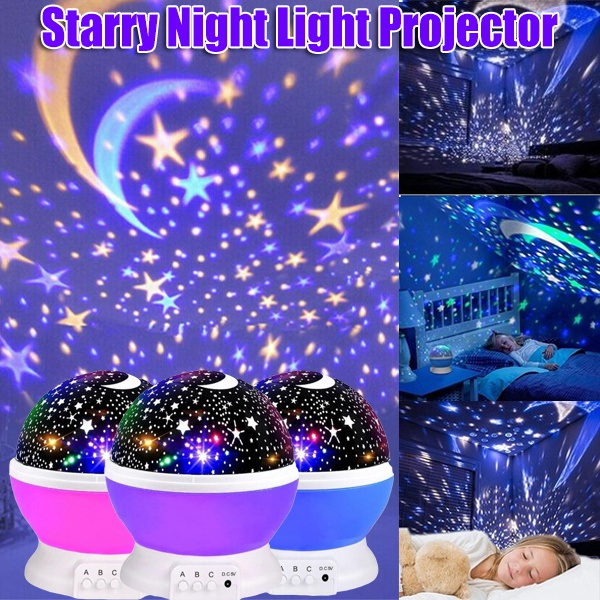Galaxy Projector Starry Sky Rotating LED Night Light Children Moon Light