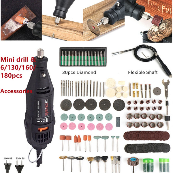 110V/220V Power Tools Electric Mini Drill Rotary Grinder DIY Drill ...