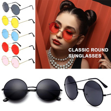 Vintage, Fashion, Round Sunglasses, metal sunglasses