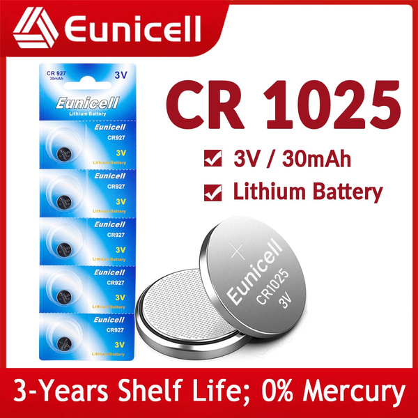 Eunicell CR 1025 DL1025 BR1025 5022LC KCL1025 CR1025 3V 30mAh Lithium ...