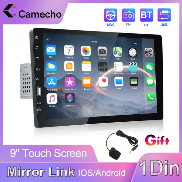 1 Din Autoradio Avec Apple Carplay, Bluetooth 5.1, Android Auto, 6.86