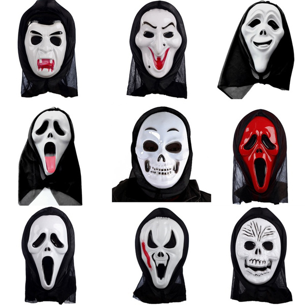 Halloween Party Horror Masks Ghost Face Demon Witch Vampire Screaming ...