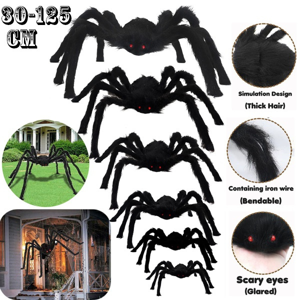 1Pcs 30/50/60/75/90/125cm Super Big Plush Spider Made of Wire and Plush ...