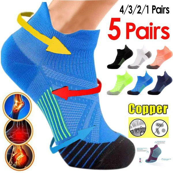 1-5 Pairs Plantar Fasciitis Socks with Arch Support for Men & Women ...